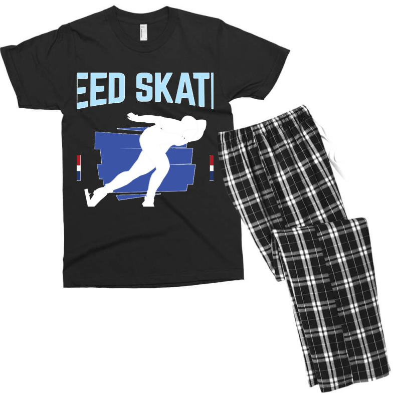 Netherlands Speed Skating Domination Men's T-shirt Pajama Set by cm-arts | Artistshot