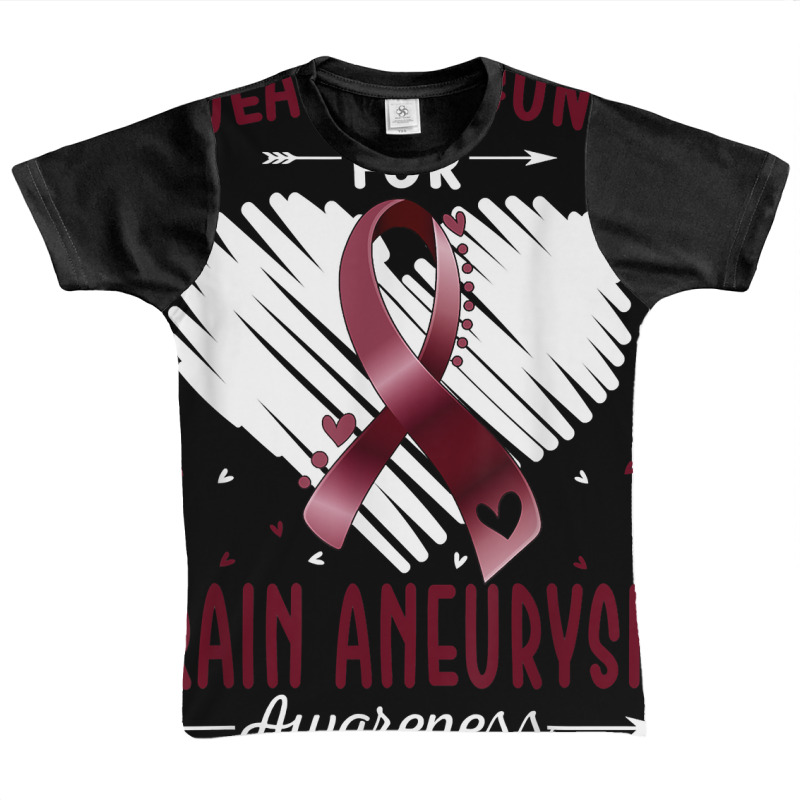 I Wear Burgundy For Brain Aneurysm Awareness Ribbon Heart T Shirt Graphic Youth T-shirt by cm-arts | Artistshot