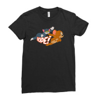 Tom And Jerry Nope Ladies Fitted T-shirt | Artistshot