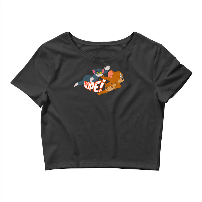 Tom And Jerry Nope Crop Top by ngodo | Artistshot