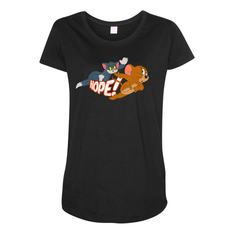 Tom And Jerry Nope Maternity Scoop Neck T-shirt by ngodo | Artistshot