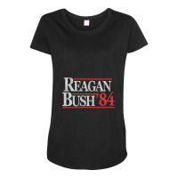 Vintage Reagan Bush 1984 T-shirt Maternity Scoop Neck T-shirt | Artistshot