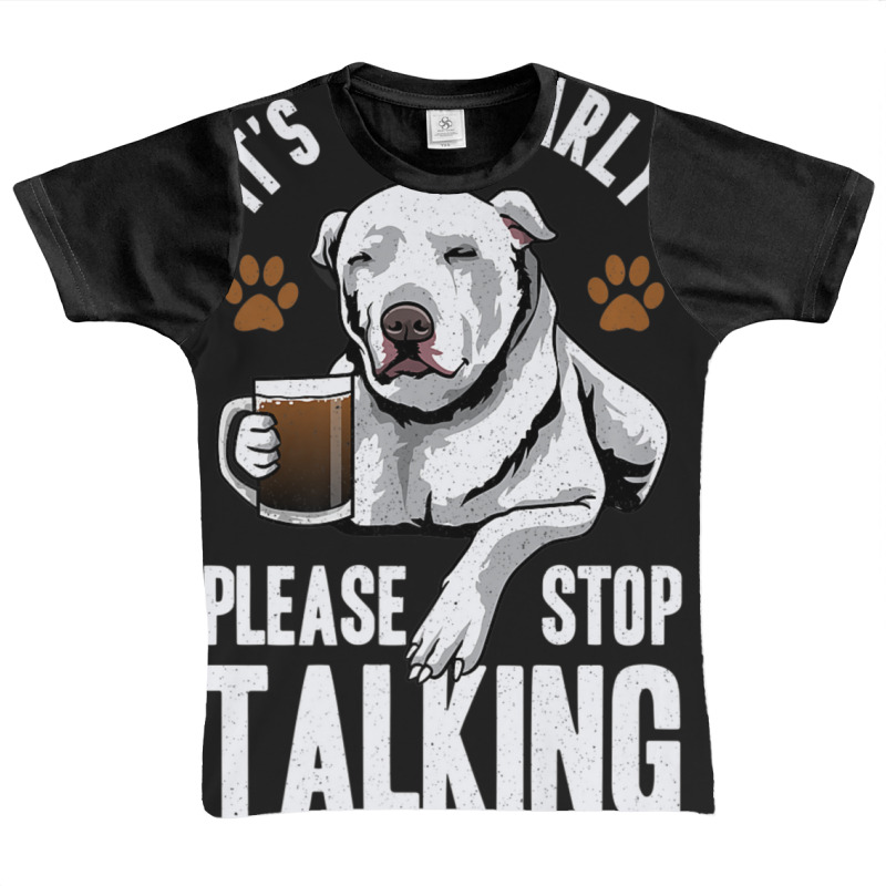 Pitbull It's Too Early Please Stop Talking Coffee Lovers Fun Graphic Youth T-shirt by cm-arts | Artistshot