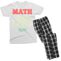 Math And Watermelons Mathematics Calculation Numbers T Shirt Men's T-shirt Pajama Set | Artistshot