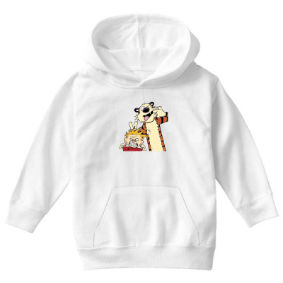Calvin And Hobbes Show Muscle Youth Hoodie Designed By Rakuzan