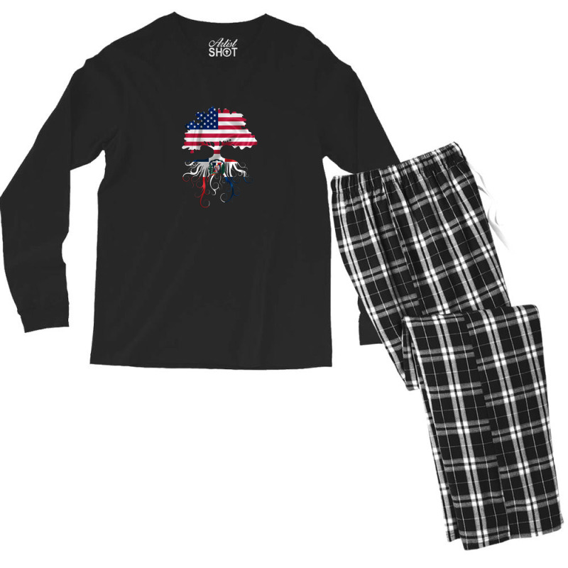 American-dominican Roots Men's Long Sleeve Pajama Set by CathyCurry | Artistshot