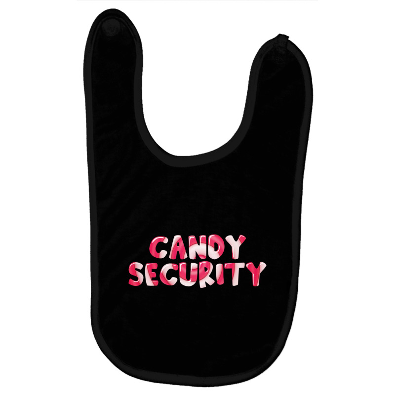 Funny Candy Security Easy Halloween Costume Tick Or Treat Pullover Hoo Baby Bibs by cm-arts | Artistshot