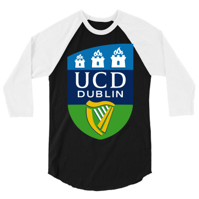 Dublin Ucd 3/4 Sleeve Shirt Designed By Funny Arttt