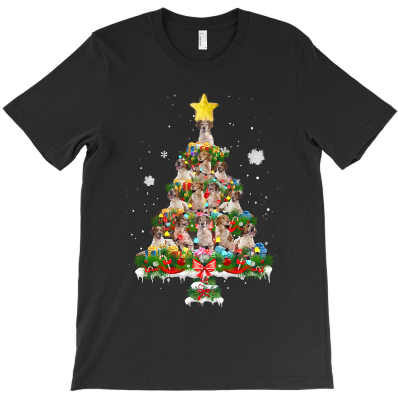 Brittany Spaniel Dog Cute Brittany Christmas Tree Dog Lover Xmas Costu T-shirt | Artistshot