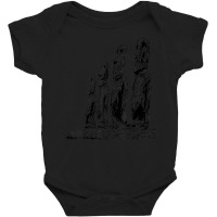 Easter Island Moai Statue Monolith World Mystery Baby Bodysuit | Artistshot