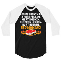 Bbq Maniac 3/4 Sleeve Shirt | Artistshot