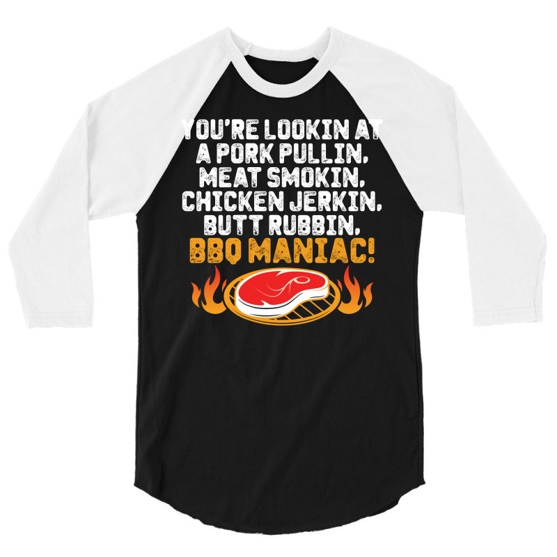 Bbq Maniac 3/4 Sleeve Shirt | Artistshot