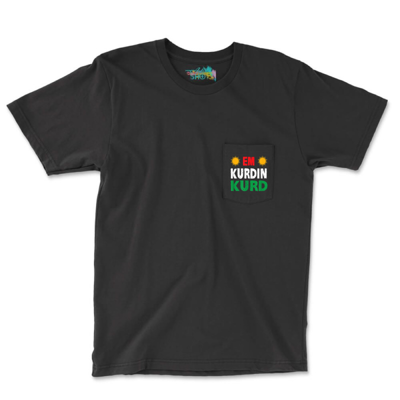 Kurden Kurdistan Newroz Kurdi Flag Her Biji Kurdistan T Shirt Pocket T-Shirt by cm-arts | Artistshot