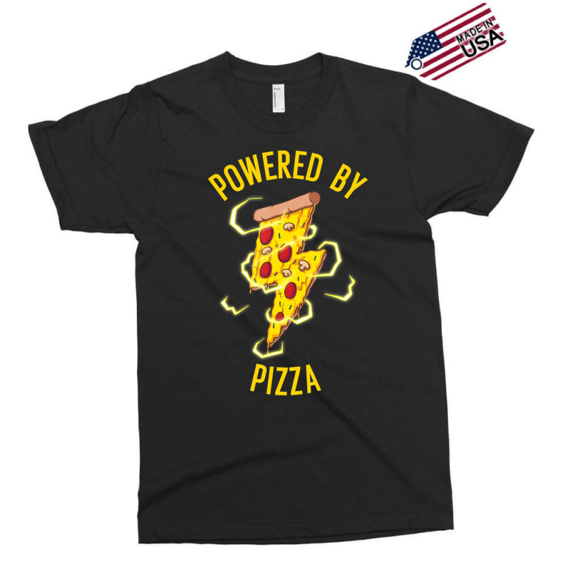 Powered By Pizza Kids Men Women Cool Pizza Lover Exclusive T-shirt by cm-arts | Artistshot