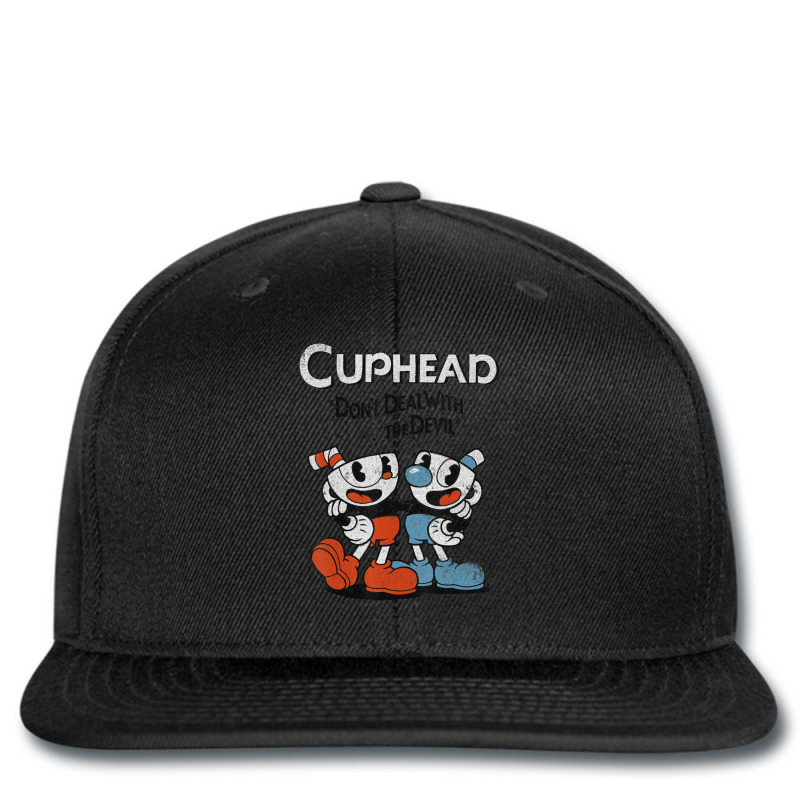 Cuphead & Mugman Don't Deal With The Devil Printed hat by cm-arts | Artistshot