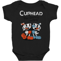 Cuphead & Mugman Don't Deal With The Devil Baby Bodysuit | Artistshot