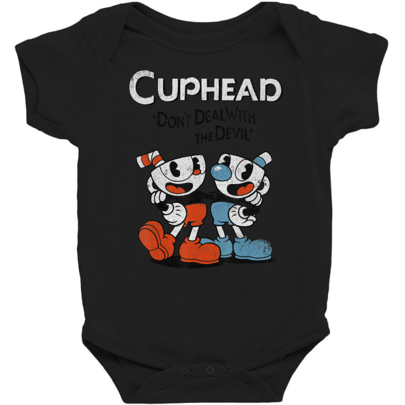 Cuphead & Mugman Don't Deal With The Devil Baby Bodysuit by cm-arts | Artistshot