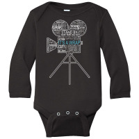 Cinematographer, Filmmaker Camera Crew Long Sleeve Baby Bodysuit | Artistshot