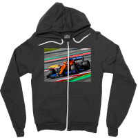 Daniel Ricciardo Racing His 2021 F1 Car Zipper Hoodie | Artistshot