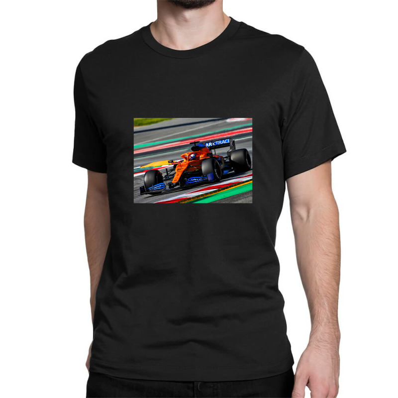 Daniel Ricciardo Racing His 2021 F1 Car Classic T-shirt by HeatherThomas | Artistshot