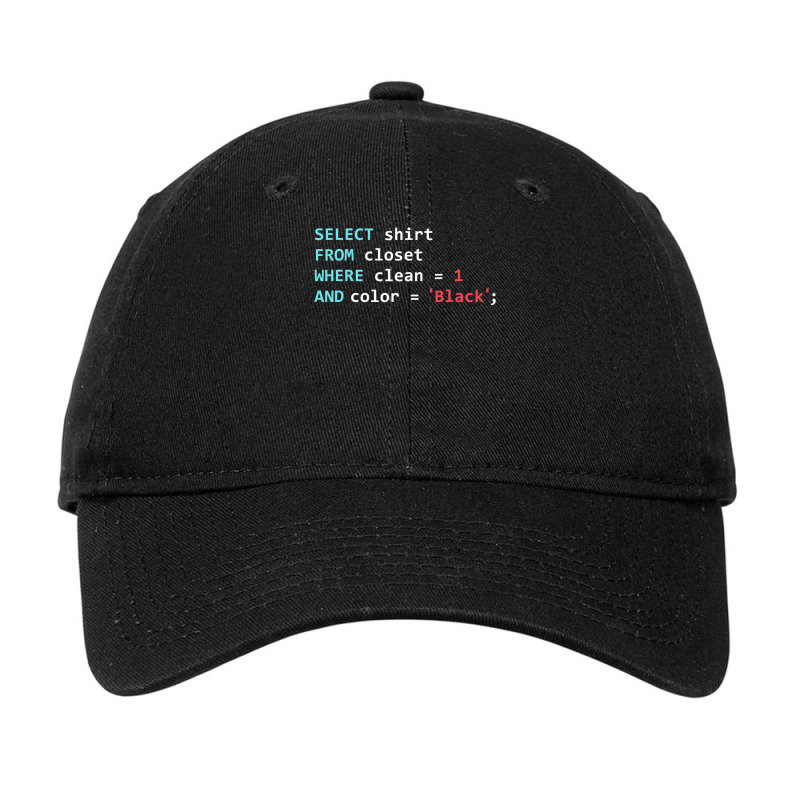 Programmer Sql Query Geek Database Coding Adjustable Cap by cm-arts | Artistshot