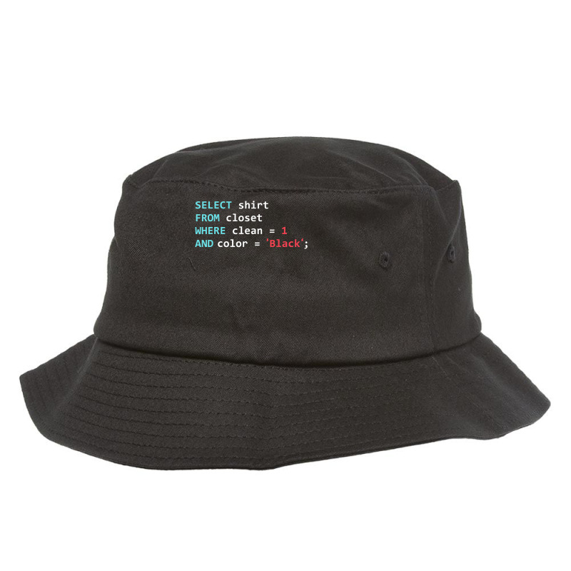 Programmer Sql Query Geek Database Coding Bucket Hat by cm-arts | Artistshot