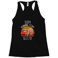 Funny Sloth T Shirt Vintage Sloth Running Team Racerback Tank | Artistshot