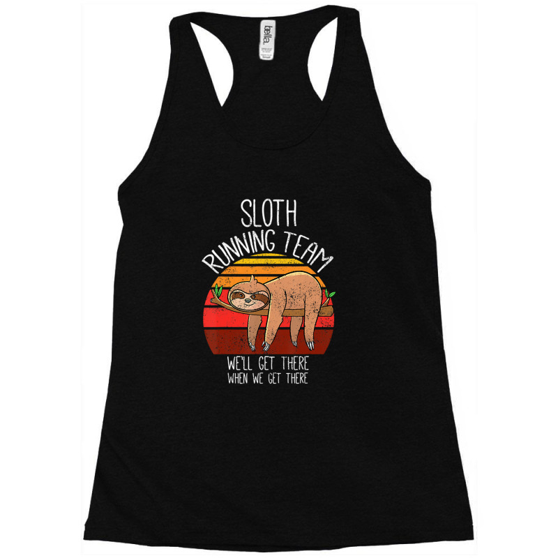 Funny Sloth T Shirt Vintage Sloth Running Team Racerback Tank by hondaribeca | Artistshot