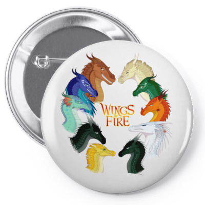 Wings Of Fire Pin-back Button Designed By Rakuzan