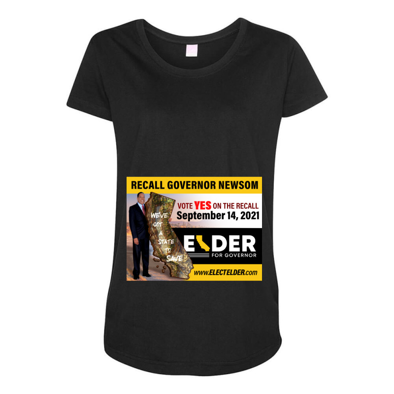 Larry Elder For Ca Governer Maternity Scoop Neck T-shirt by OSWALDOLIMART | Artistshot