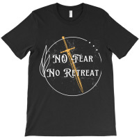 No Fear No Retreat, Sword Of The Spirit   Medieval Design Long Sleeve T-shirt | Artistshot