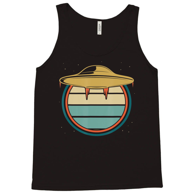 Retro Unidentified Flying Object Outer Space Ufo Alien Tank Top | Artistshot