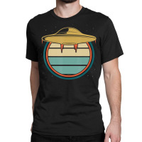 Retro Unidentified Flying Object Outer Space Ufo Alien Classic T-shirt | Artistshot