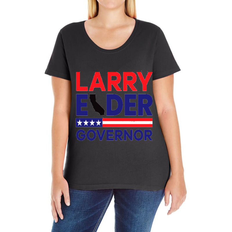 Larry Elder For California Governor  Essential Ladies Curvy T-Shirt by OSWALDOLIMART | Artistshot