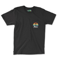 Aloha Hawaii Hawaiian Island Shirt Palm Beach Surfboard Surf T Shirt Pocket T-shirt | Artistshot