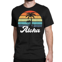 Aloha Hawaii Hawaiian Island Shirt Palm Beach Surfboard Surf T Shirt Classic T-shirt | Artistshot