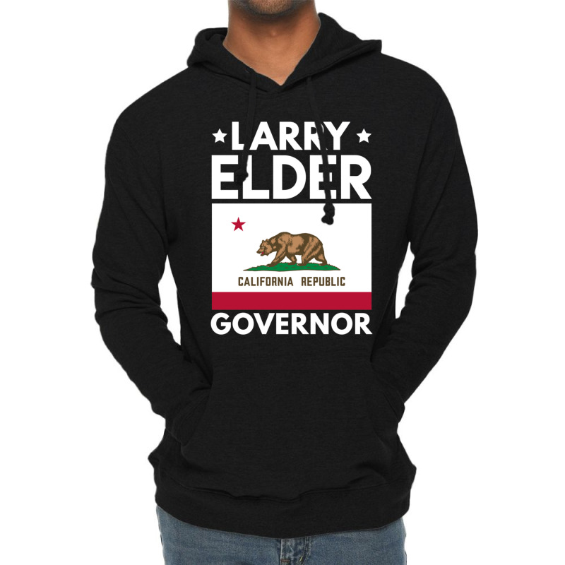 Larry Elder For California Governor Flag Lightweight Hoodie by OSWALDOLIMART | Artistshot