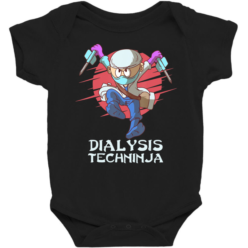 Dialysis Technician Techninja Nephrology Tech Baby Bodysuit by cm-arts | Artistshot