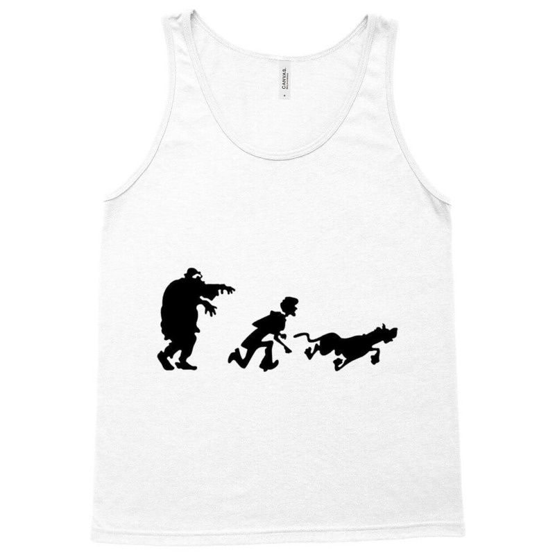 Mystery Gang Chase Silhouette Tank Top by BOBBYDAVIS | Artistshot