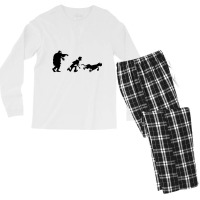 Mystery Gang Chase Silhouette Men's Long Sleeve Pajama Set | Artistshot