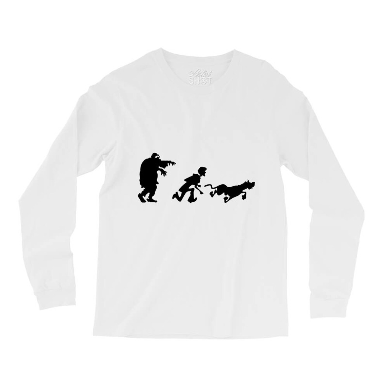 Mystery Gang Chase Silhouette Long Sleeve Shirts by BOBBYDAVIS | Artistshot