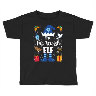 Jewish Elf Funny Hanukkah Gift Chanukah Cute Elf Sweatshirt Toddler T-shirt Designed By Cornielindsey