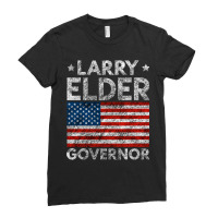 Larry Elder For California Governor Grunge Ladies Fitted T-shirt | Artistshot