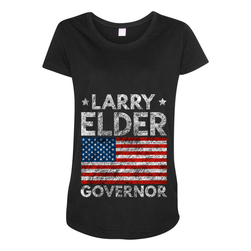 Larry Elder For California Governor Grunge Maternity Scoop Neck T-shirt by OSWALDOLIMART | Artistshot