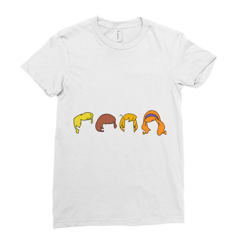 Mystery Inc - Hair Outline Ladies Fitted T-Shirt by BOBBYDAVIS | Artistshot