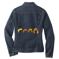 Mystery Inc - Hair Outline Ladies Denim Jacket | Artistshot