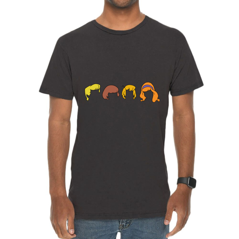 Mystery Inc - Hair Outline Vintage T-Shirt by BOBBYDAVIS | Artistshot