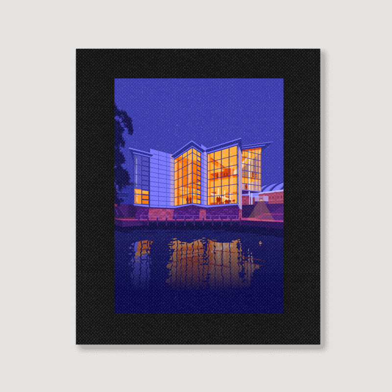 Bridgewater Hall, Manchester Portrait Canvas Print | Artistshot