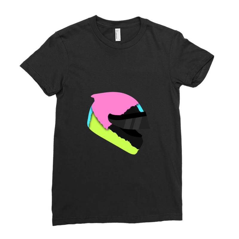 Daniel Ricciardo Helmet Ladies Fitted T-Shirt by RodneyAbernathy | Artistshot