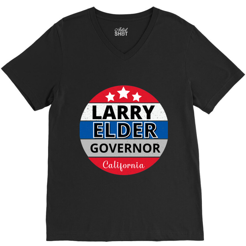 Larry Elder For California Governor, Recall Gavin Newsom Cap V-Neck Tee by OSWALDOLIMART | Artistshot